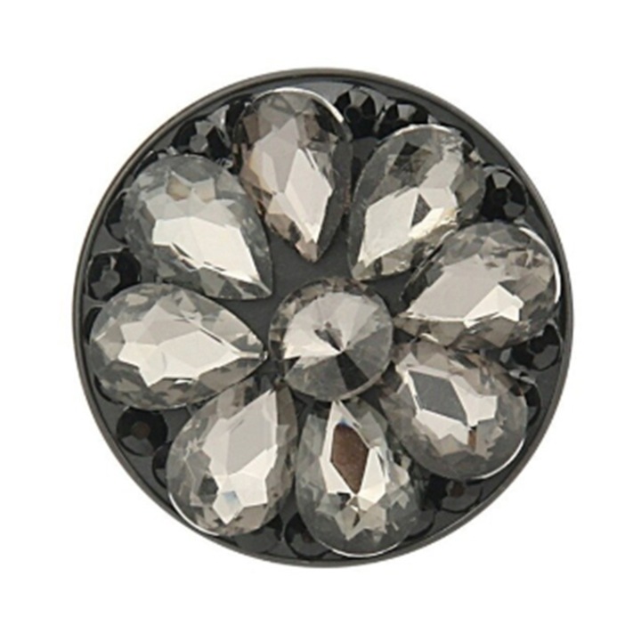 Telefontartó 3M ragasztóval, Állvány funkcióval, Gyémántkristály, Fekete