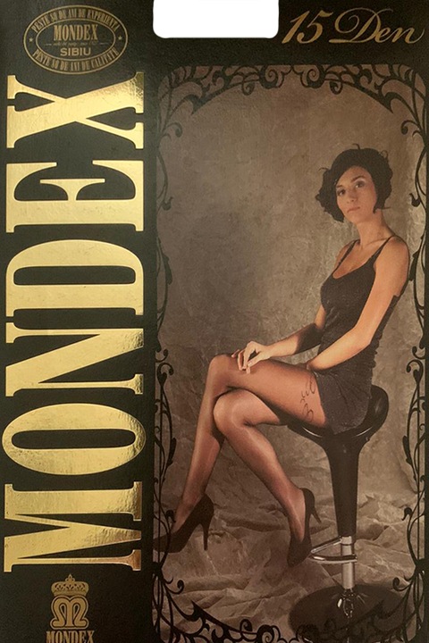 Dres dama Mondex, 15 den, model 32, Gri antracit