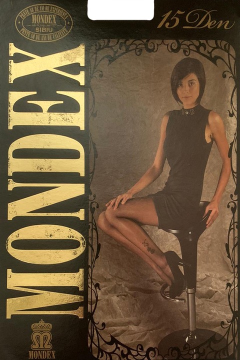 Dres dama Mondex, 15 den, model 33, Gri