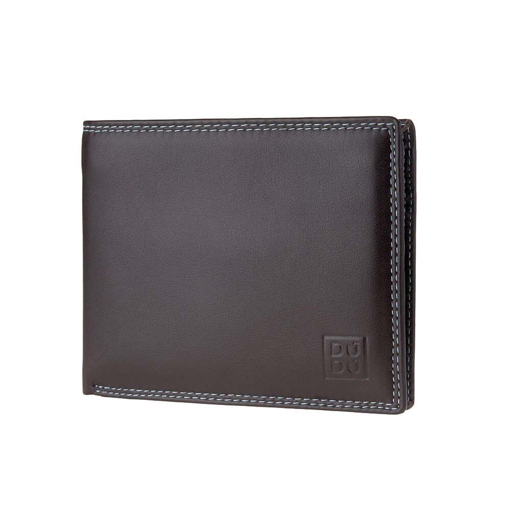 Portofel, DuDu, 534-473-03, Piele, Maro inchis, 12.6 x 9.7 x 3 cm