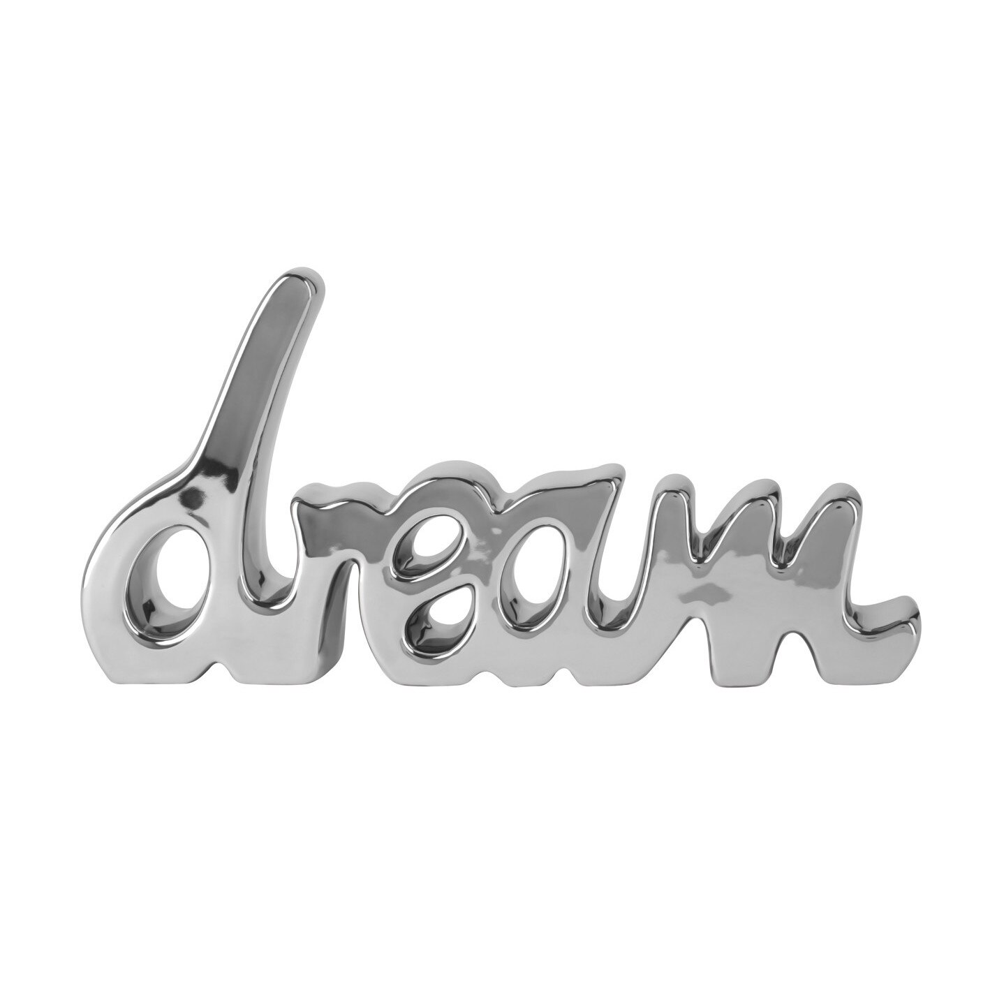 Figurina Dream, KALENDA, Argintie, 34.5 x 4.5 x 18 h cm