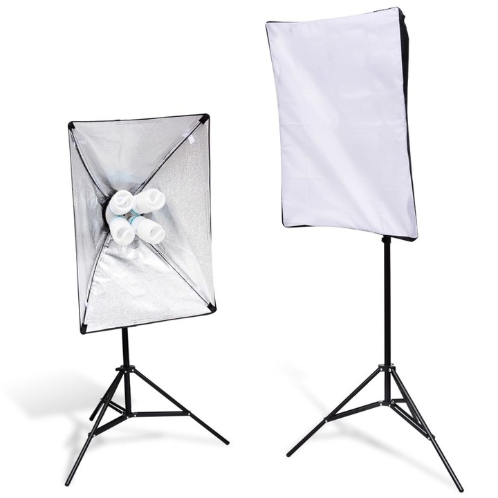 Set Lumini Studio si softbox, vidaXL, Multicolour, 50 x 70 cm