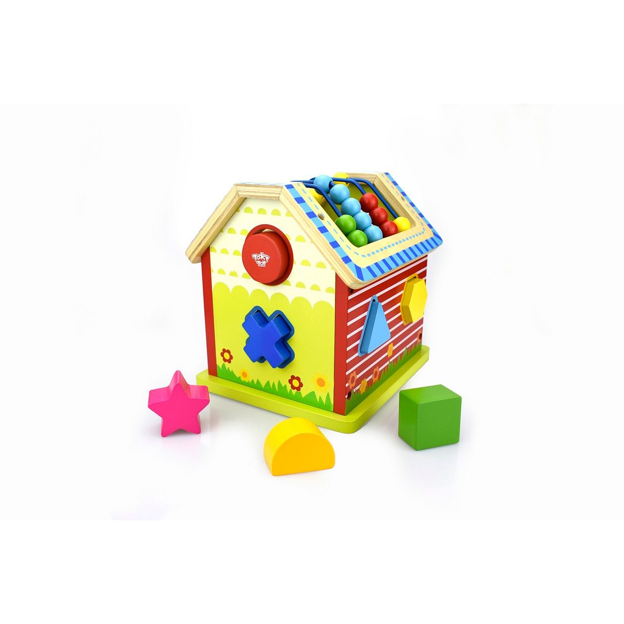 Casuta de activitati Smily Play din lemn TKC510