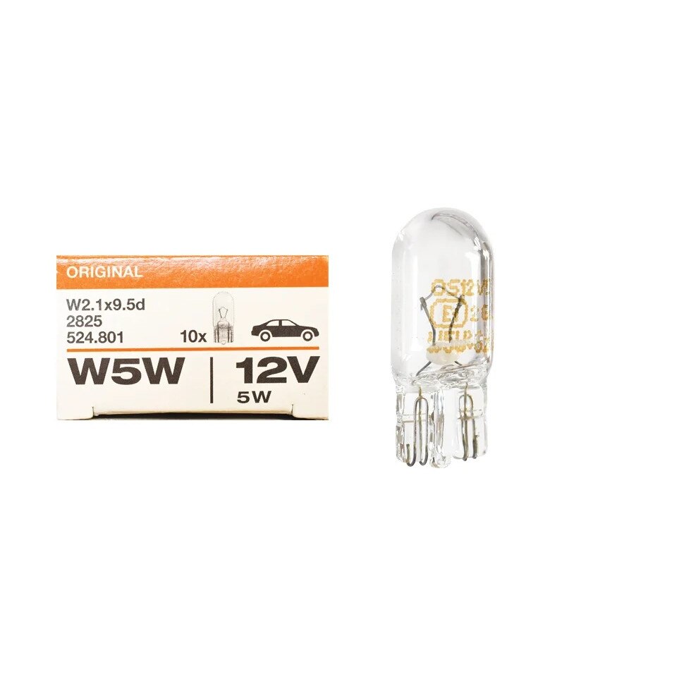 Bec Osram 5W / 12V W2.1x9.5d - fara soclu