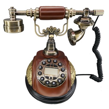 Telefon Vintage cu fir , ClauM, maro Telefon Vintage cu fir , ClauM, maro