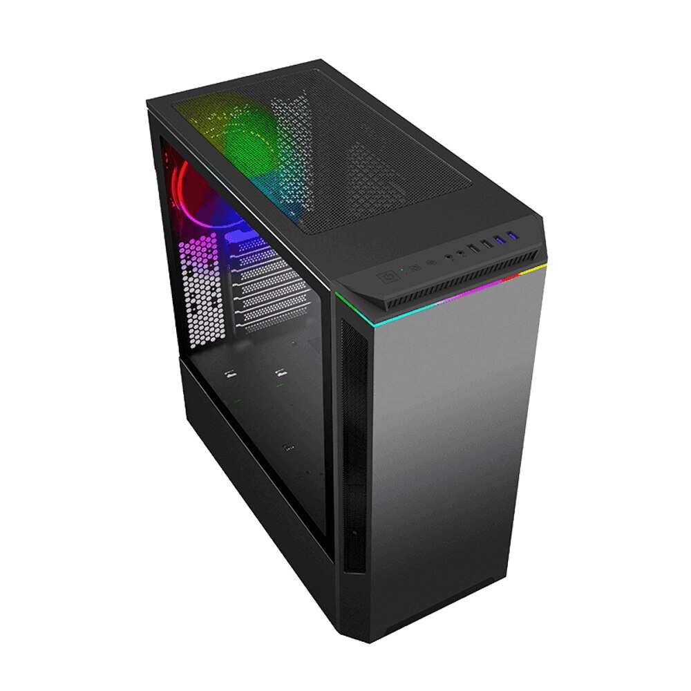 Carcasa Gamemax Paladin, Middle Tower, fara sursa, ATX, ARGB, Black