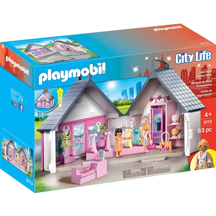 Комплект Плеймобил 9113 - Моден бутик, Playmobil Take Along Fashion Store
