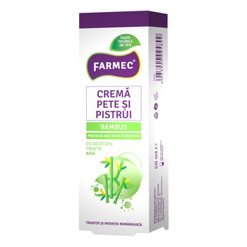 Crema pentru fata Farmec pete si pistrui, 50ml Crema pentru fata Farmec pete si pistrui, 50ml