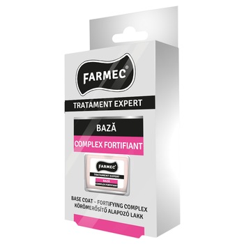 Tratament pentru unghii Farmec expert, baza complex fortifiant, 11ml Tratament pentru unghii Farmec expert, baza complex fortifiant, 11ml