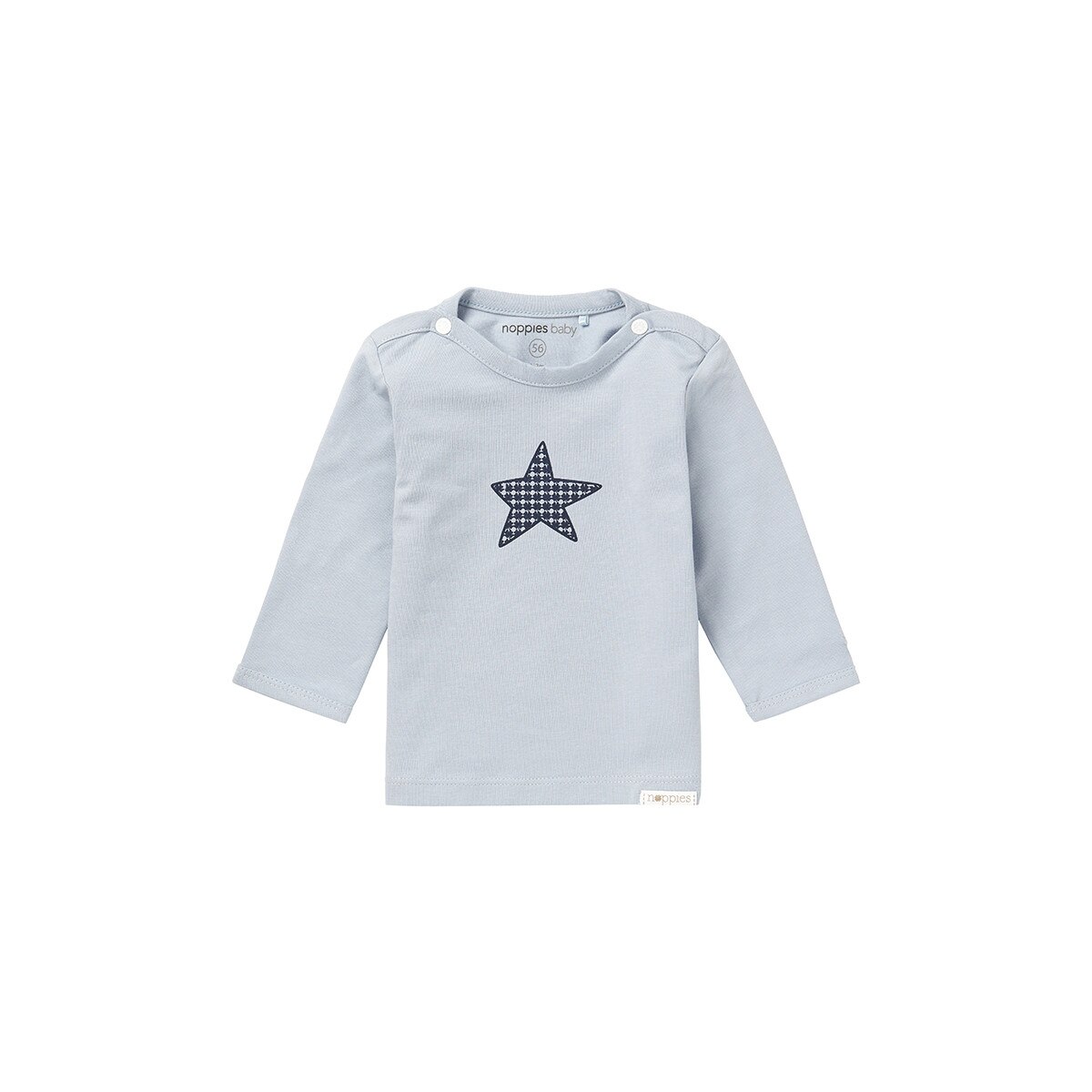 Bluza bebelusi, Noppies, bumbac organic, Monsieur, albastra