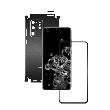 Folie Protectie Carbon Skinz pentru Samsung Galaxy S20 Ultra,(5G) - Negru Mat 360 Cut, Skin Adeziv Full Body Cover pentru Rama Ecran, Carcasa Spate si Laterale Folie Protectie Carbon Skinz pentru Samsung Galaxy S20 Ultra,(5G) - Negru Mat 360 Cut, Skin Adeziv Full Body Cover pentru Rama Ecran, Carcasa Spate si Laterale