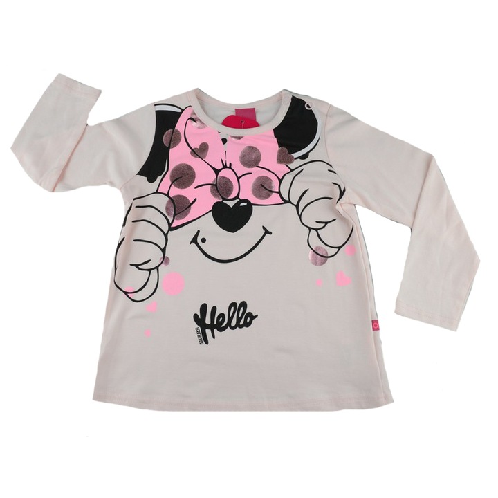 Bluza cu maneca lunga pentru fete Atut A-7020R-92, Multicolor 92 CM