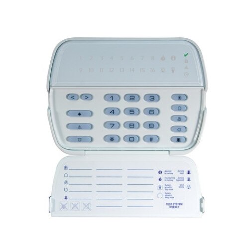 Tastatura LED, 16 zone + modul receptor radio - DSC, RFK5516