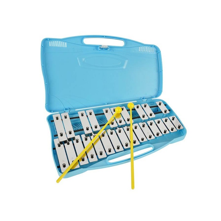 Ксилофон Angel AG25N2 glockenspiel, 25 ноти, Син