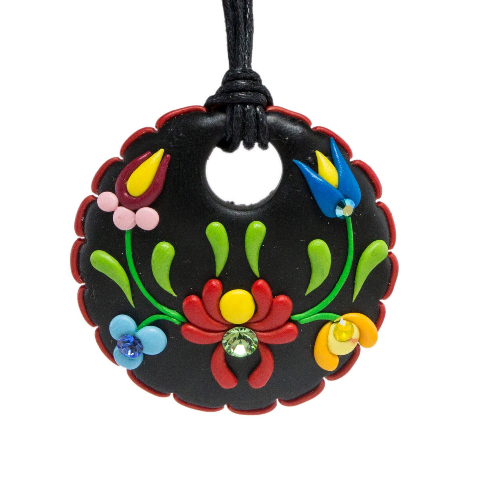 Colier cu cristale, Miidefloriart - model 94