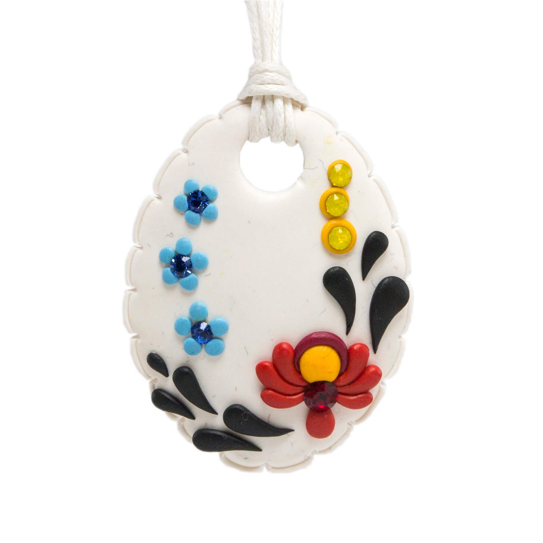 Colier cu cristale, Miidefloriart - model 93