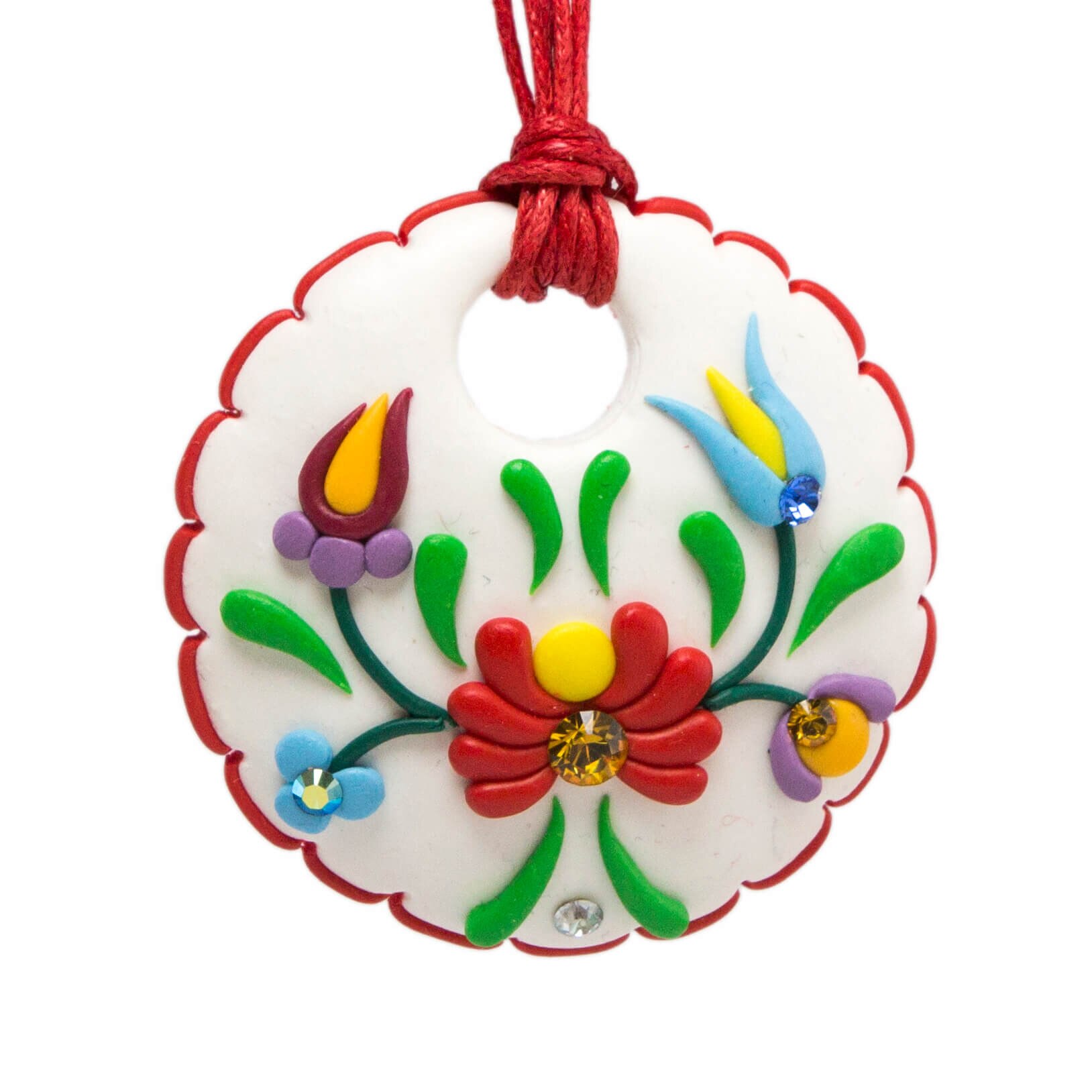 Colier cu cristale, Miidefloriart - model 90