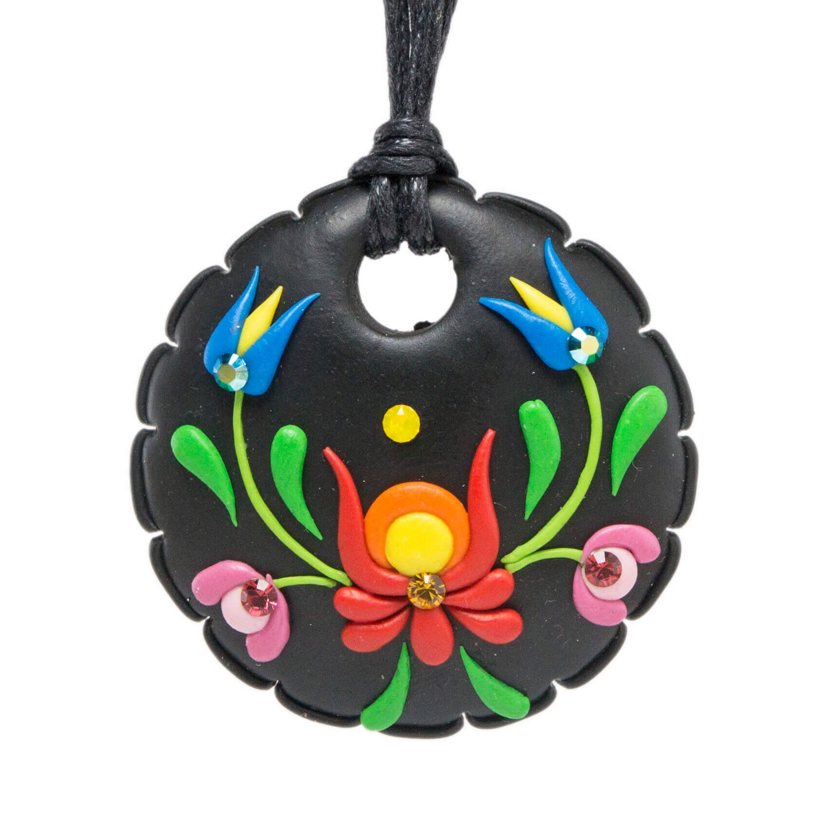 Colier cu cristale, Miidefloriart - model 89