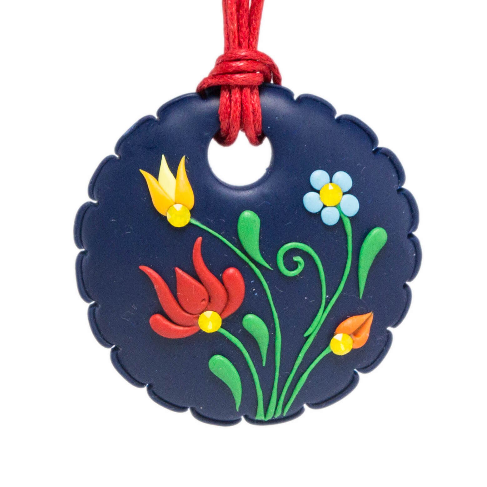 Colier cu cristale, Miidefloriart - model 84