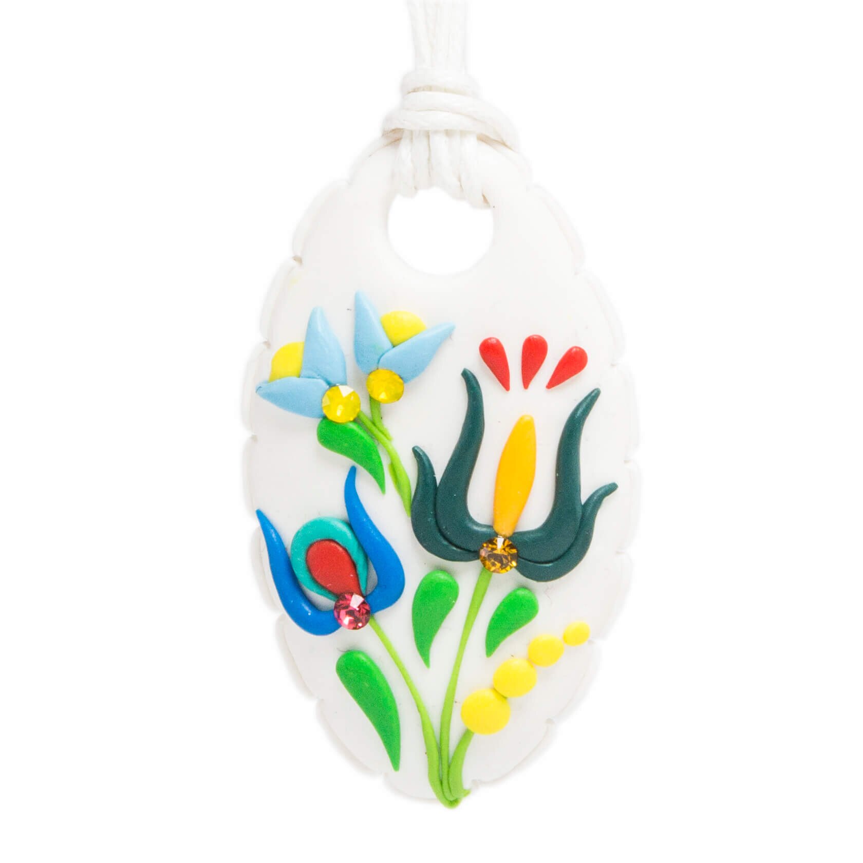 Colier cu cristale, Miidefloriart - model 82