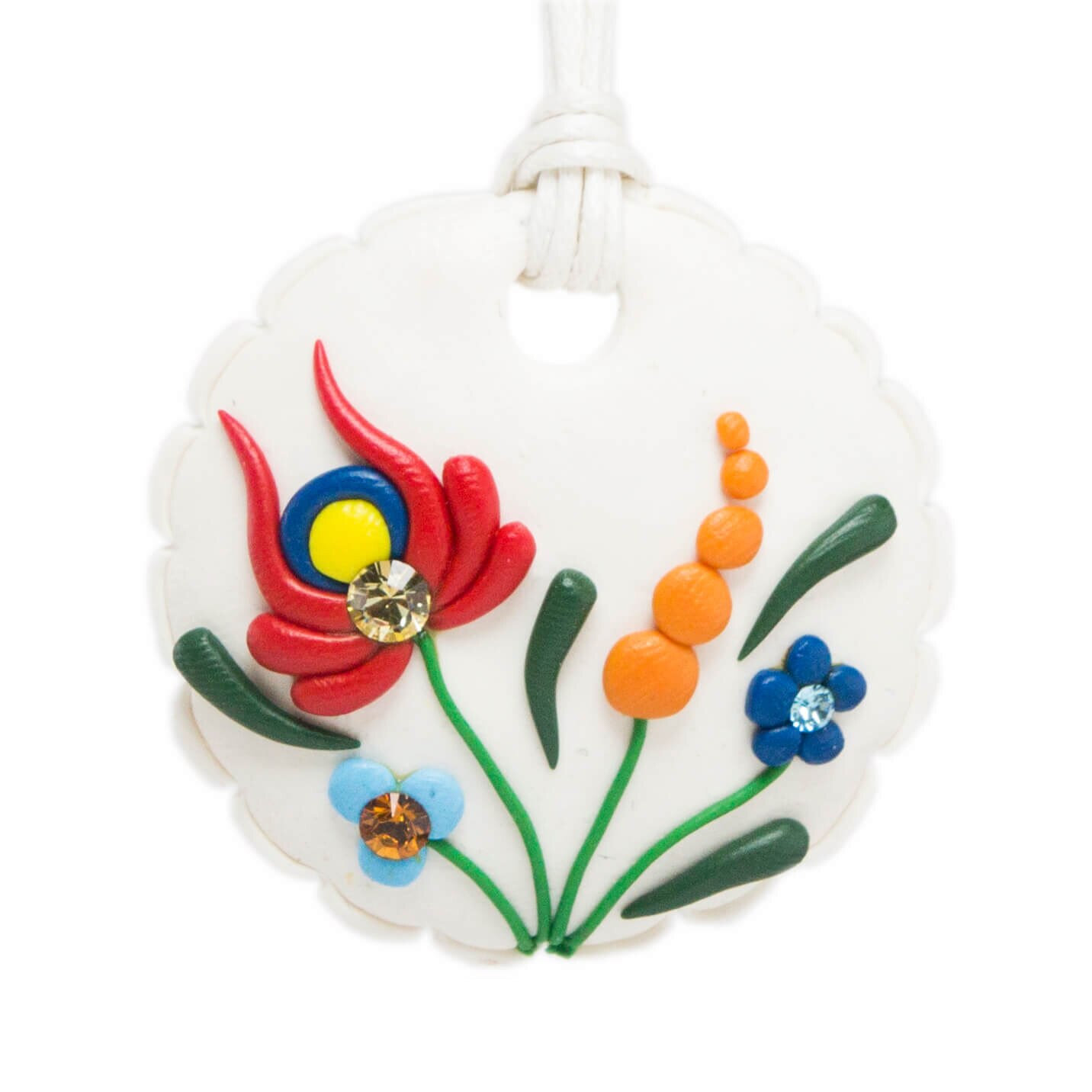 Colier cu cristale, Miidefloriart - model 80