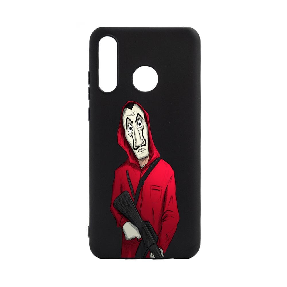 Husa Huawei P30 Lite, La Casa De Papel, rezistenta la uzura, anti-alunecare, din silicon Premium, B395