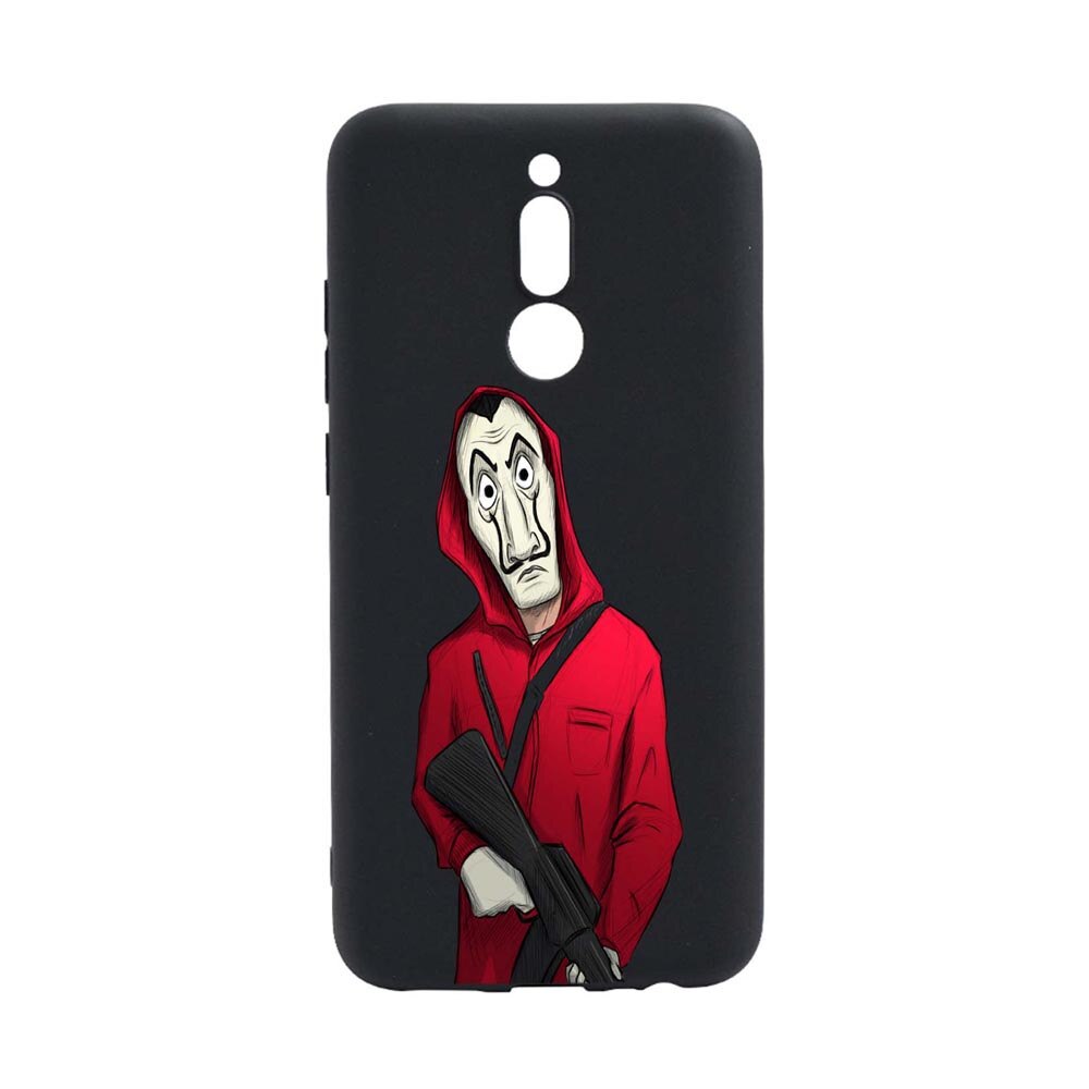 Husa Xiaomi Redmi 8, La Casa De Papel, rezistenta la uzura, anti-alunecare, din silicon Premium, B395