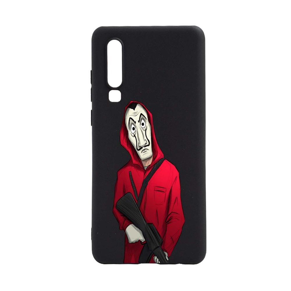 Husa Huawei P30, La Casa De Papel, rezistenta la uzura, anti-alunecare, din silicon Premium, B395