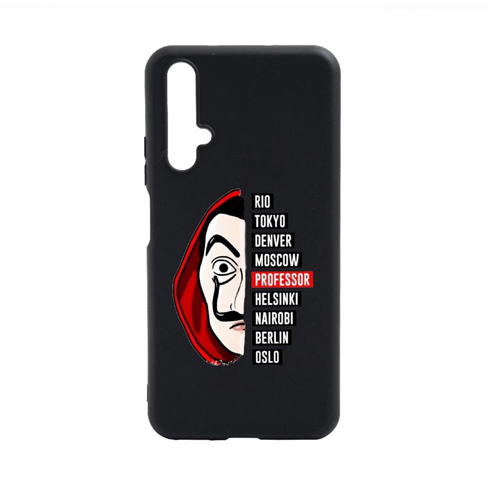 Husa Huawei Nova 5T, La Casa De Papel, rezistenta la uzura, anti-alunecare, din silicon Premium, B302