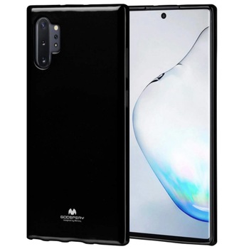 Husa Mercury Goospery Jelly Case pentru Samsung Galaxy Note 10 Plus, Black Husa Mercury Goospery Jelly Case pentru Samsung Galaxy Note 10 Plus, Black