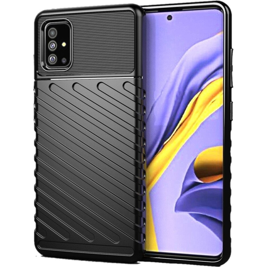 Husa Samsung Galaxy A41 Armored Thunder Black