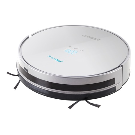 Robot de aspirare Concept VR2010, navigatie giroscopica, autonomie 150 min, motor BLDC 1500 Pa, barerie Li-Ion 14.4 V, 2 trepte de filtare, incarcare automata, display LED, nivel zgomot 60 dB