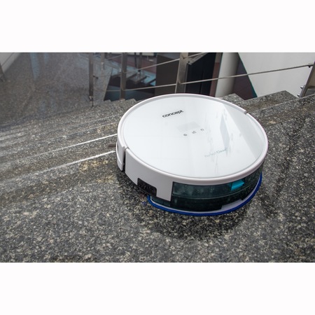 Robot de aspirare Concept VR2010, navigatie giroscopica, autonomie 150 min, motor BLDC 1500 Pa, barerie Li-Ion 14.4 V, 2 trepte de filtare, incarcare automata, display LED, nivel zgomot 60 dB