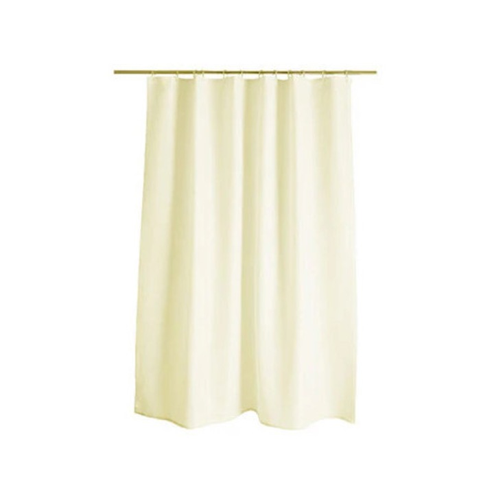 Perdea pentru baie Duramat, Poliester, 180x200 cm, Bej