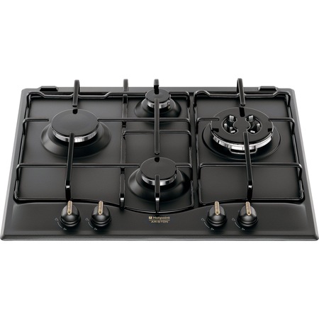 Plita incorporabila traditionala Hotpoint PC640TAN, Gaz, 4 Arzatoare, Aprindere electrica, Antracit