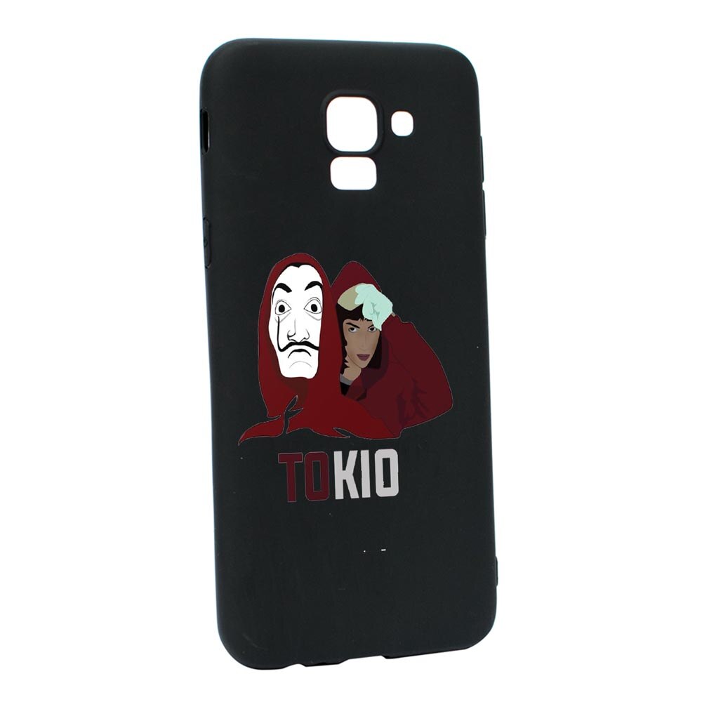 Husa Samsung Galaxy J6 2018, La Casa De Papel, Tokio, rezistenta la uzura, anti-alunecare, din silicon Premium, B710