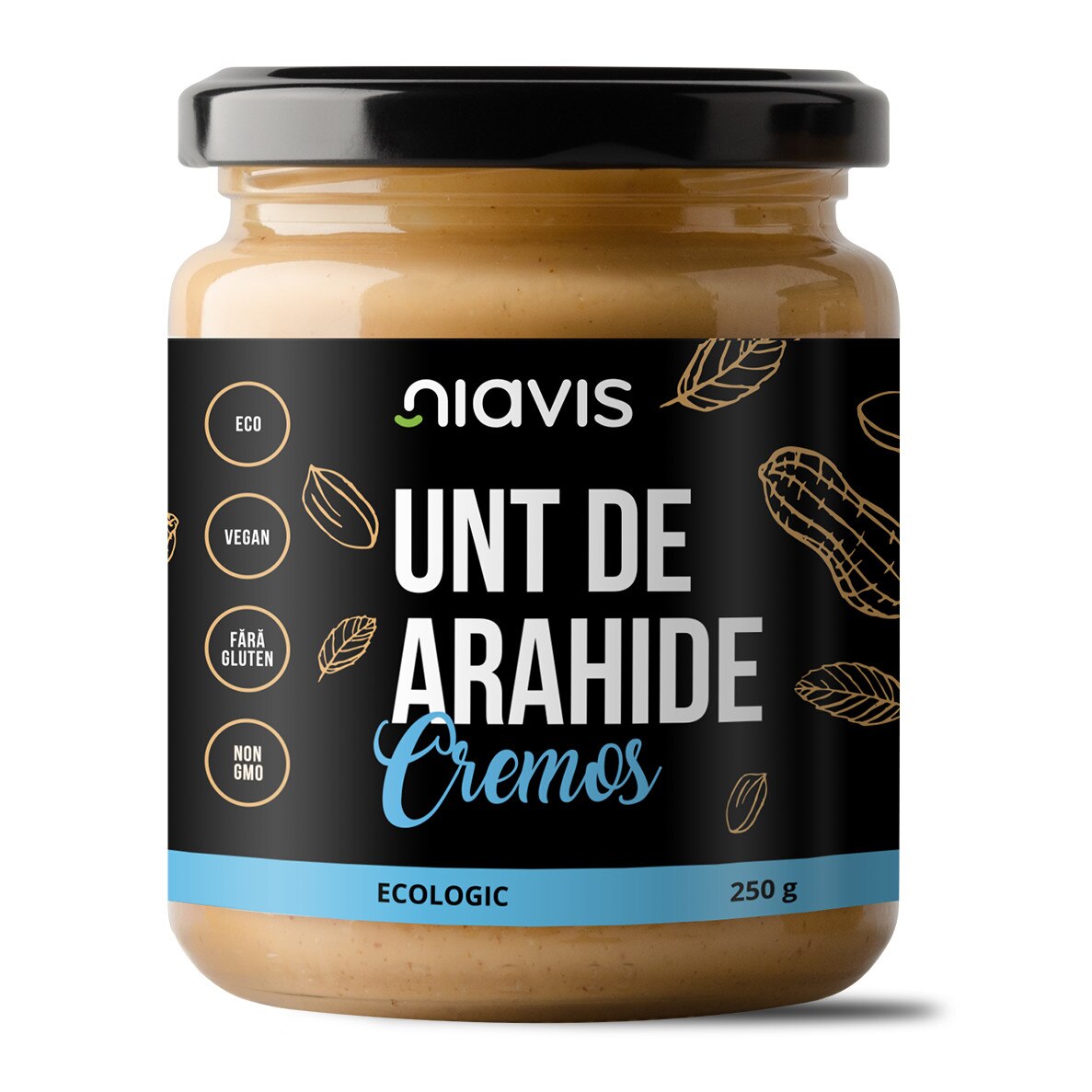 Unt de Arahide Cremos Ecologic 250g, Niavis