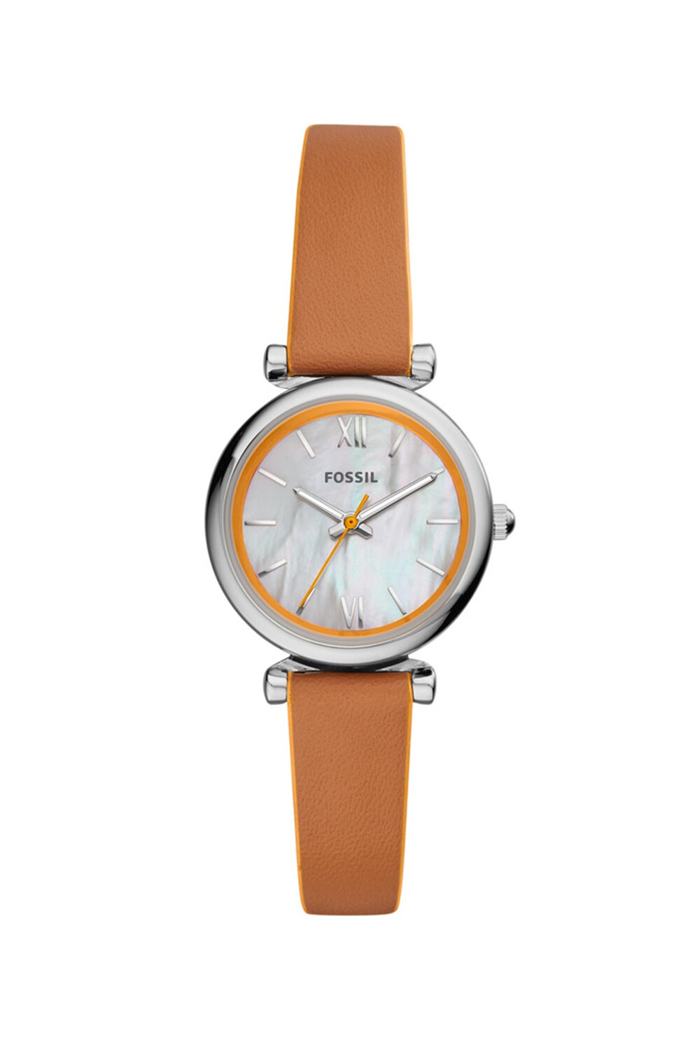 Fossil, Ceas analog cu cadran Mother of Pearl, Maro scortisoara