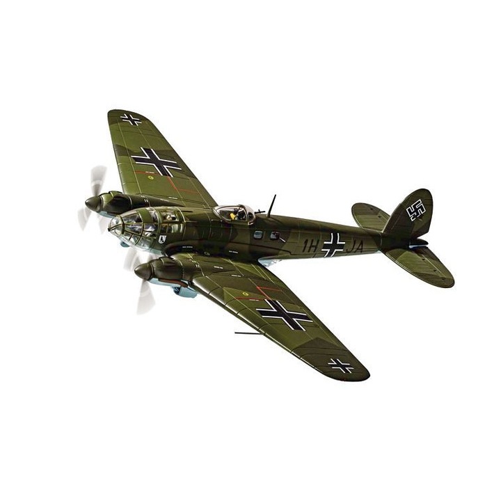 Macheta aeromodele de construit Italeri Heinkel He111H Battle of Britain 1:72 ITA 1436