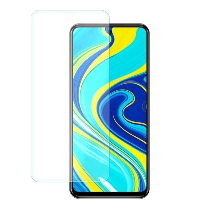 Фолио 9H стъклено за Redmi Note 9 Pro/ Poco X3 NFC, 2.5D, 0.3 mm, прозрачно