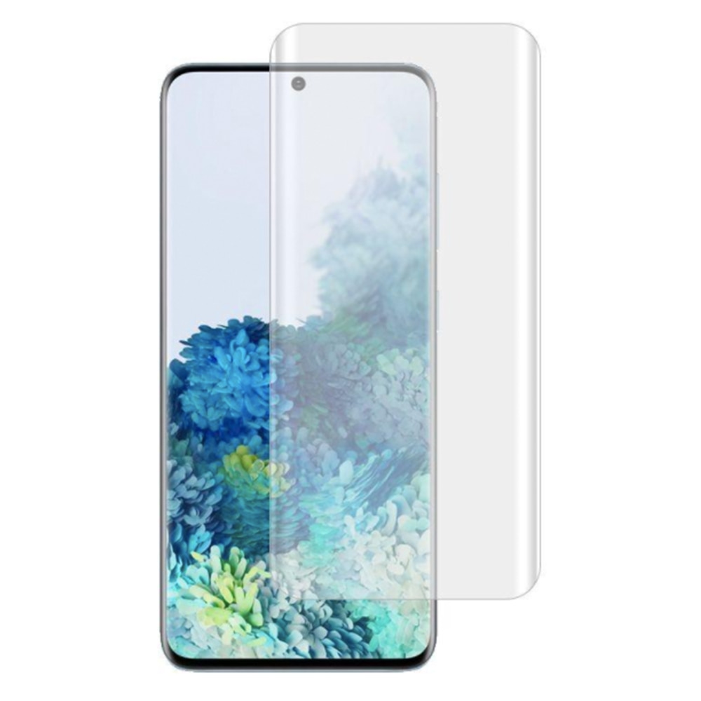 Folie de protectie BestSuit, UV Glass, Full Glue, Full Cover, 6D Curved Glass, Ultrasonic Scanner de amprenta, Samsung Galaxy S20 Ultra, Transparent