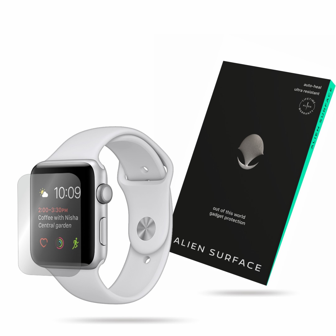 Folie Alien Surface, Apple Watch 1, 38 mm, protectie ecran 1+2 Rezerve