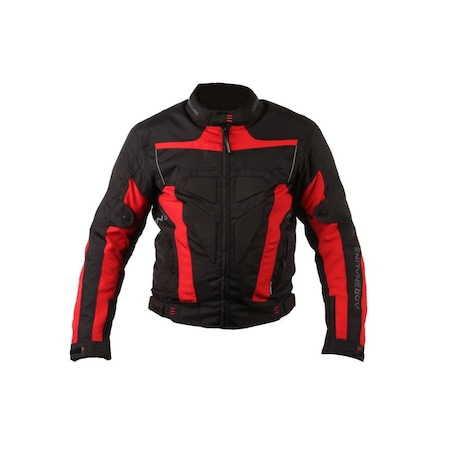 Geaca moto textil Adrenaline Hercules, negru/rosu, marime L
