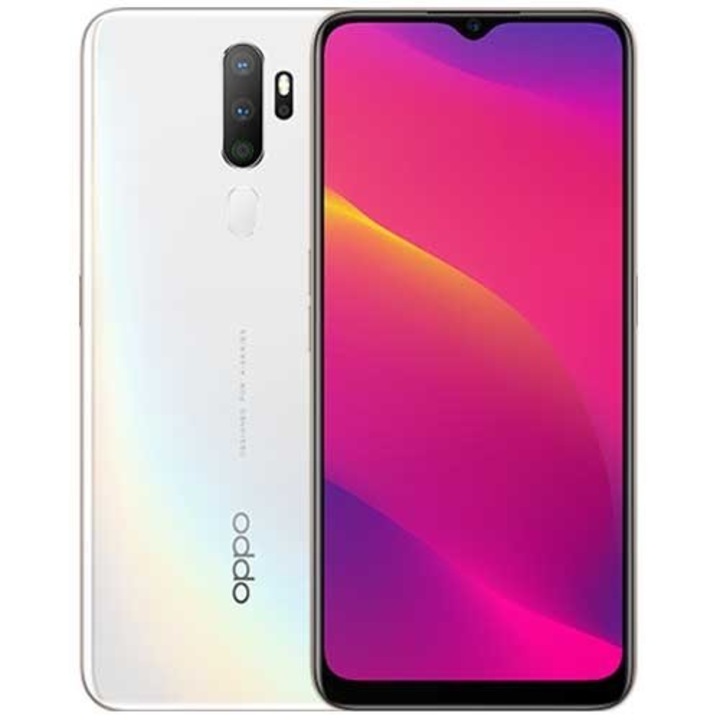 OPPO A5 2020 mobiltelefon, 64GB háttértár, 3GB RAM memória, DUAL SIM, fehér