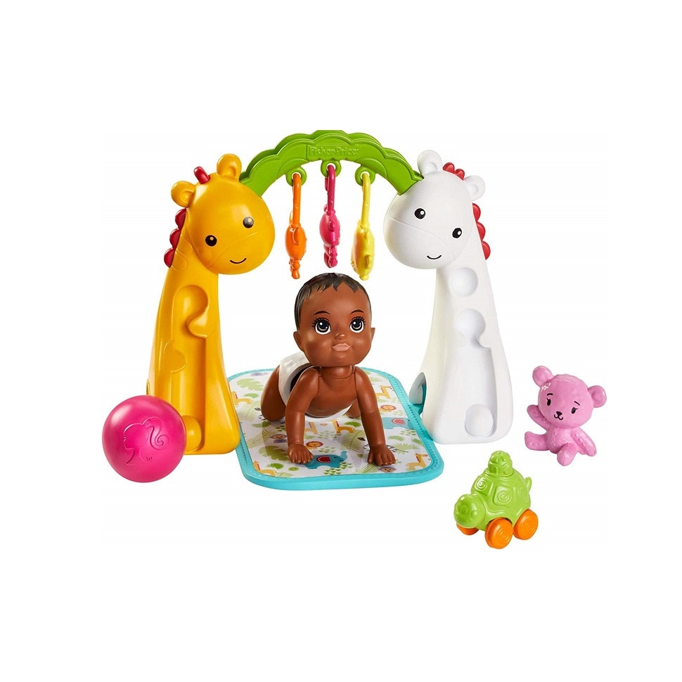 Set de joaca Barbie Skipper Babysitter cu covoras de joaca , GHV85