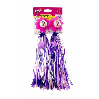 Decoratiuni pentru ghidoane , de culoare roz , din panglici , perle Decoratiuni pentru ghidoane , de culoare roz , din panglici , perle