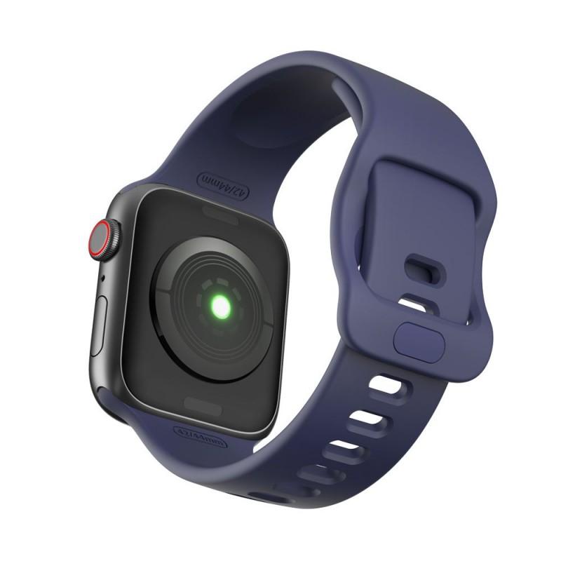 Curea silicon Tech-Protect Icon Apple Watch 1/2/3/4/5/6/7/SE (38/40/41mm) Navy Blue