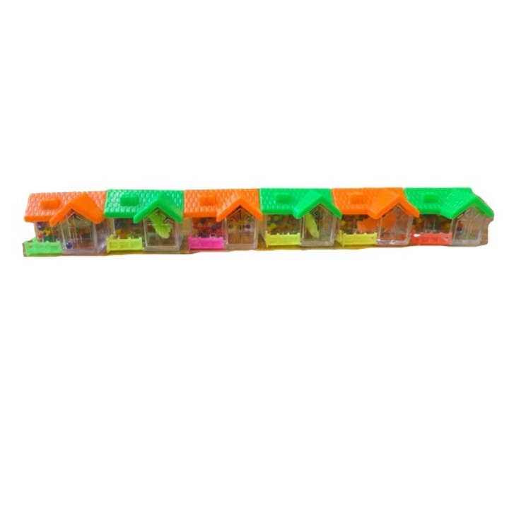 Set de 6 casute cu bilute care cresc Vision, multicolor