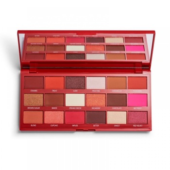 Paleta farduri ochi I Heart Revolution Red Velvet, Makeup Revolution London, 18g Paleta farduri ochi I Heart Revolution Red Velvet, Makeup Revolution London, 18g