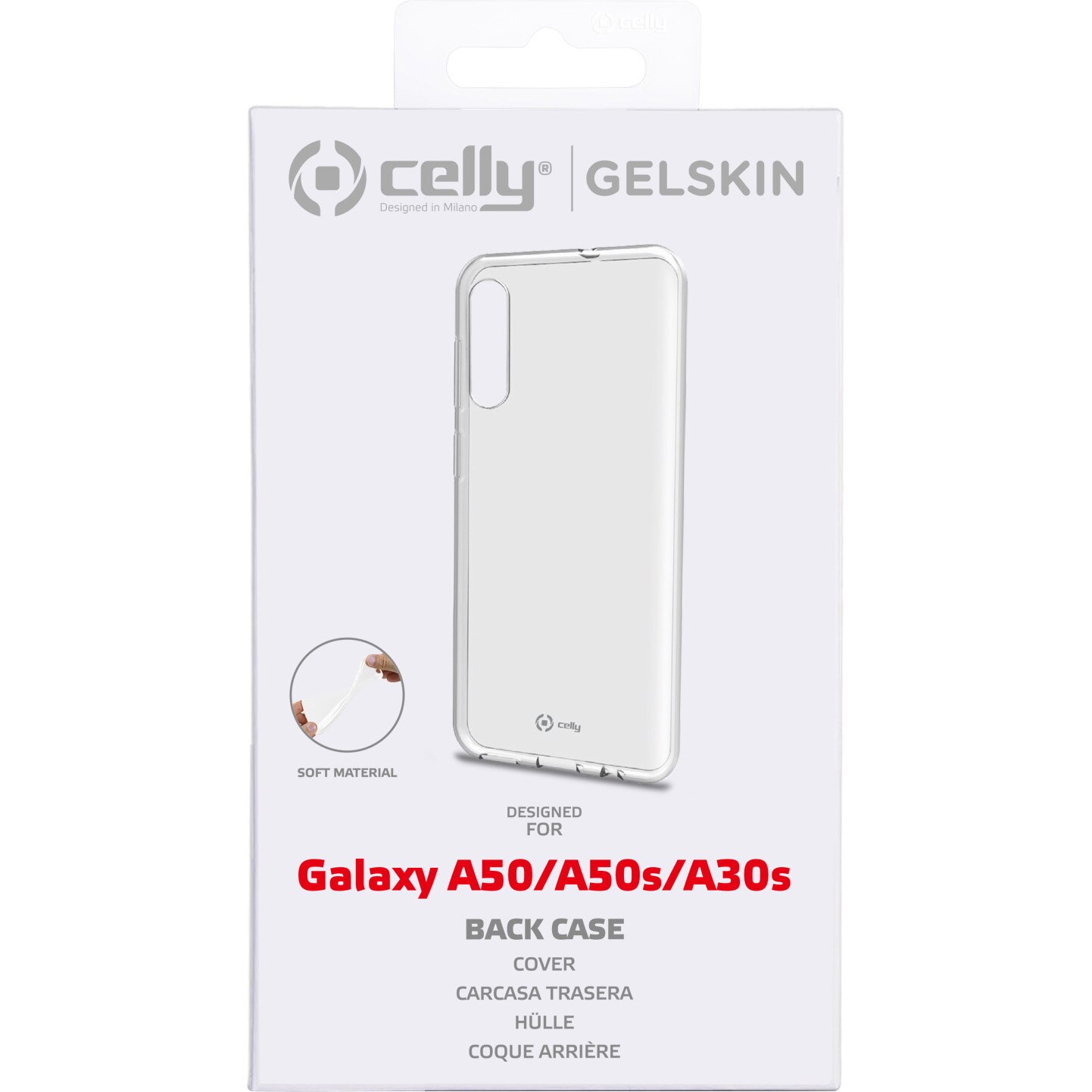 Husa de protectie Celly TPU pentru Samsung Galaxy A50/A30s, Transparenta